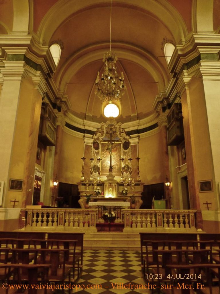 Villefranche-Sur-Mer. Igreja de São Miguel em Villefranche-sur-mer.