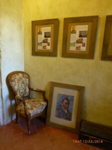Imagem parcial do quarto que Van Gogh ocupou no Monastère de Saint Paul de Mausole.
