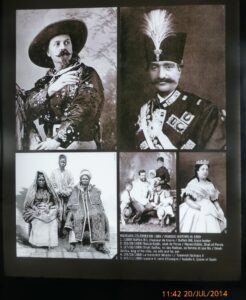 Visitantes de 1889: De Búffallo Bill à Rainha Isabelle II da Espanha, passando pelos nobres: Xá da Pérsia, Rei de Nallous e Tzarevich Nicolas II.