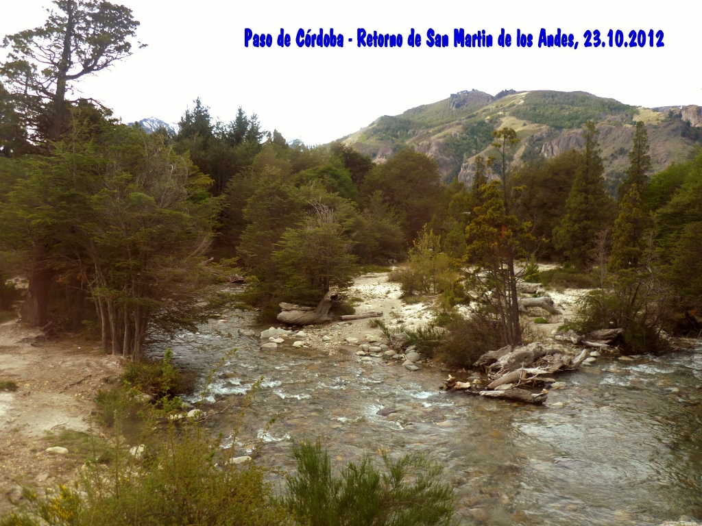 Retorno de San Martin de Los Andes para Bariloche pelo Paso de Córdoba. Retorno de San Martin de Los Andes para Bariloche pelo Paso de Córdoba.