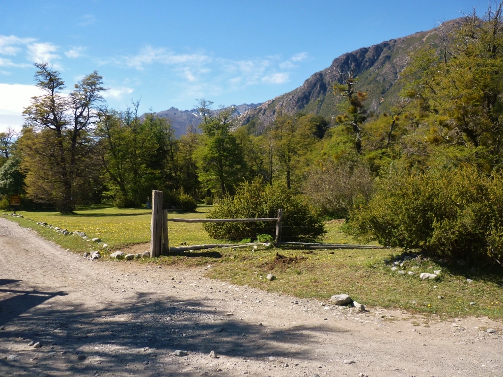 Paisagem das cercanias do Camping Los Rápidos.