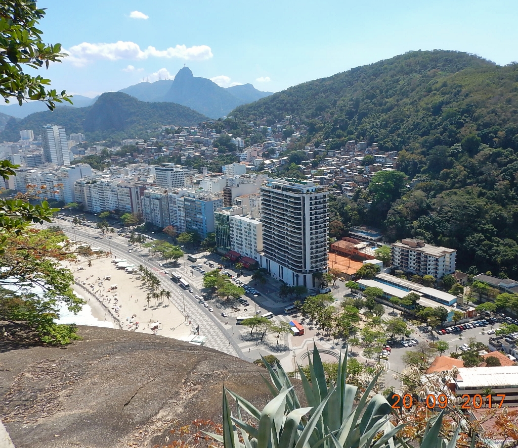 Vista do Forte do Leme Forte Duque de Caxias, no Leme. Rio de Janeiro.