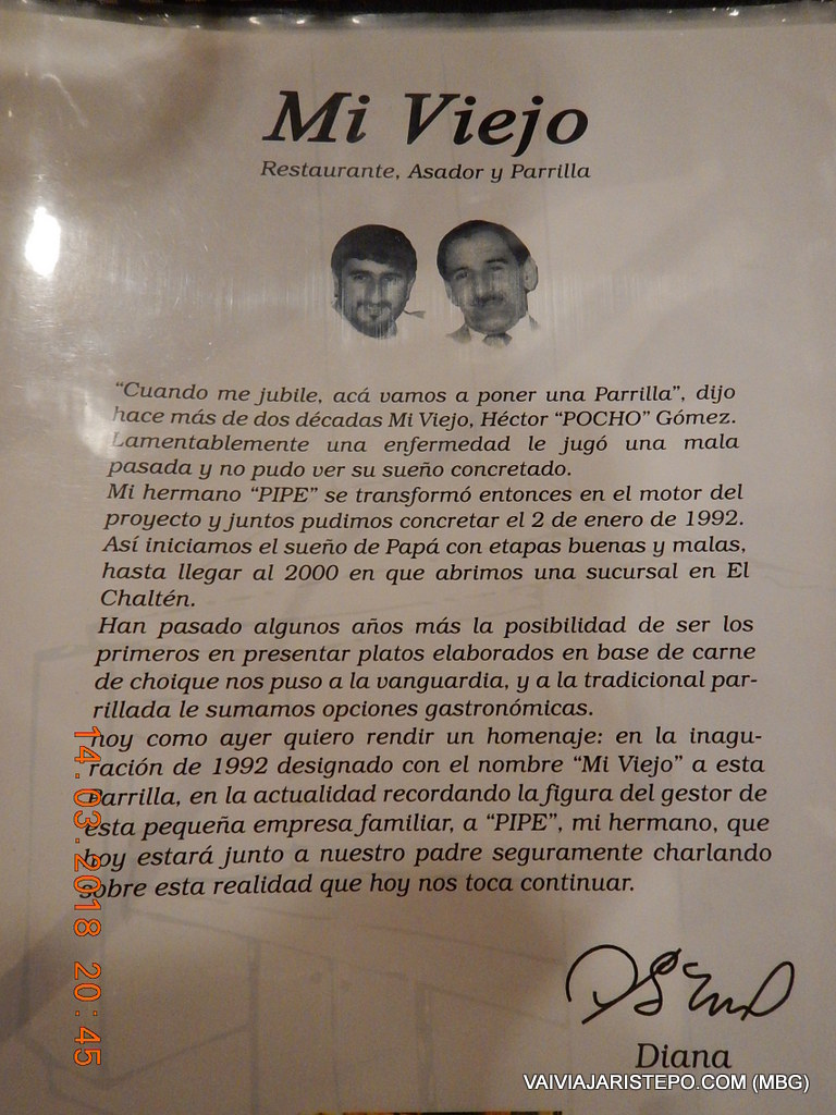 O Mi Viejo tem história de família.