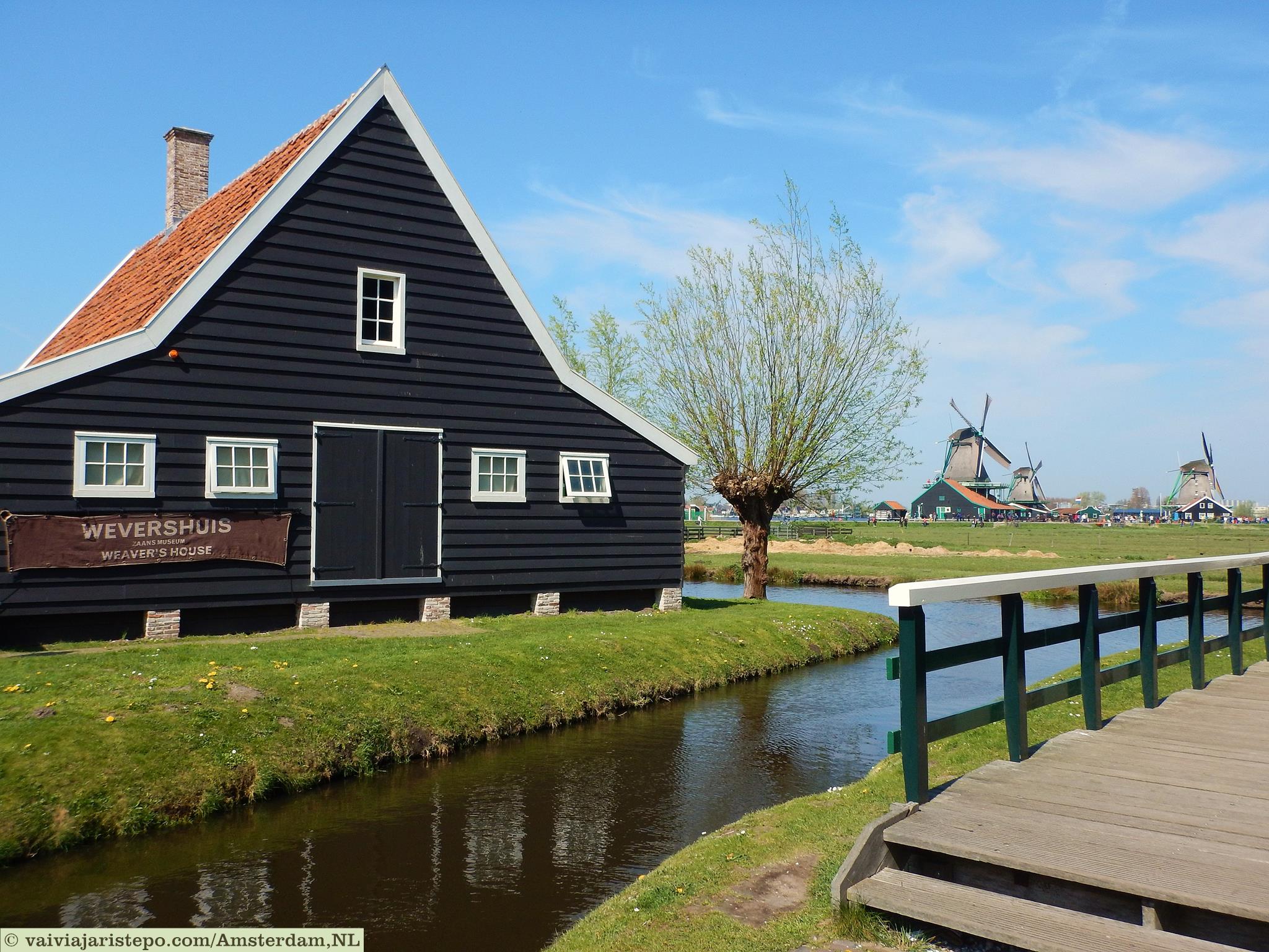 Vista do Parque Zaanse Schans.