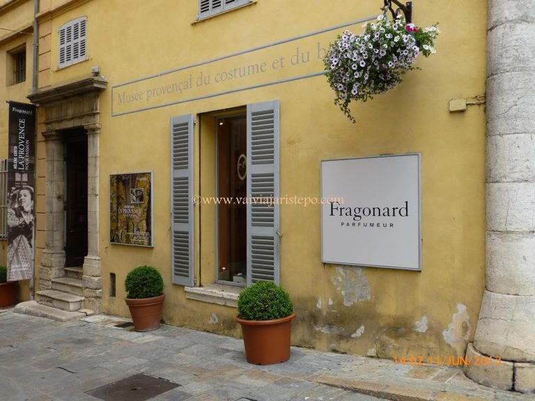 Perfumaria Fragonar, em Grasse. Entrada da Perfumaria Fragonard, em Grasse.