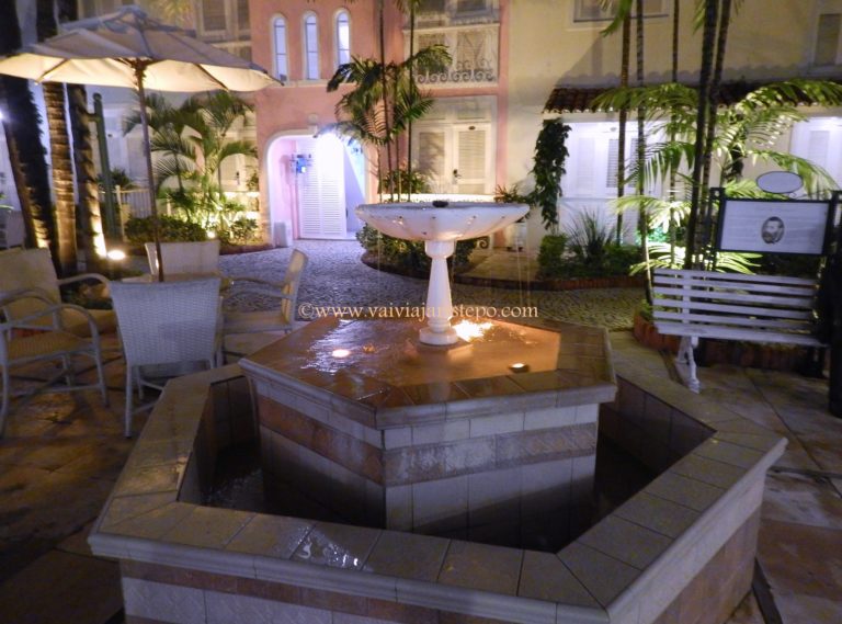 Fonte do Pátio do Hotel Villa Mayor.