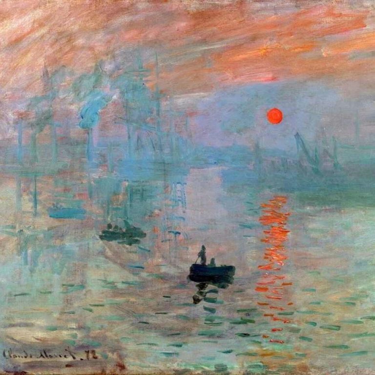 Tela Nascer do Sol, de Monet Tela Nascer do Sol, de Monet