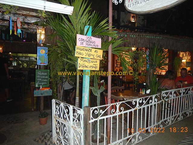 Foto da entrada da creperie em Porto de Galinhas. Foto da entrada da creperie em Porto de Galinhas.